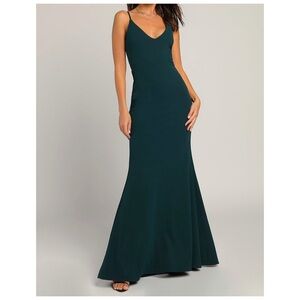 Lulu’s Forest Green Maxi Dress